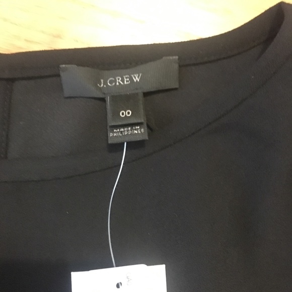 J.Crew Black Tiered Bell-Sleeve Top NWT - Picture 4 of 4